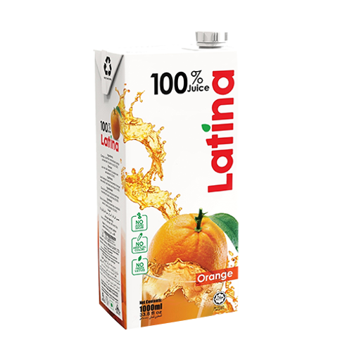 Picture of Pran Latina 100% Juice Orange - 1000 ml