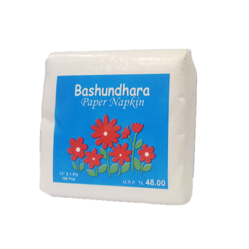 Picture of Bashundhara Paper Napkins 13" Unscented (100 pcs)