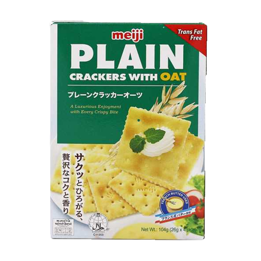 Picture of Meiji Plain Oat Crackers - 104 gm