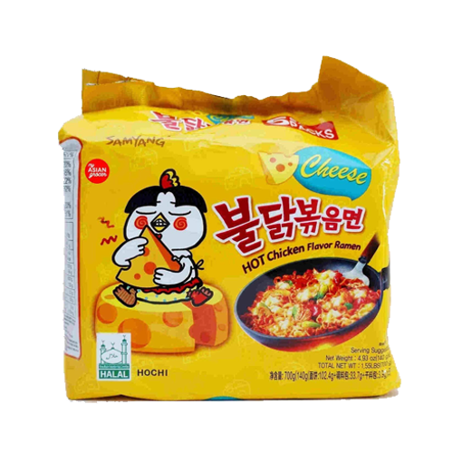 Picture of Samyang Cheese Flavor Super Spicy Noodles - 1 Packet