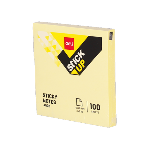 Picture of Deli Sticky Notes (A003) 100 sheets - Each