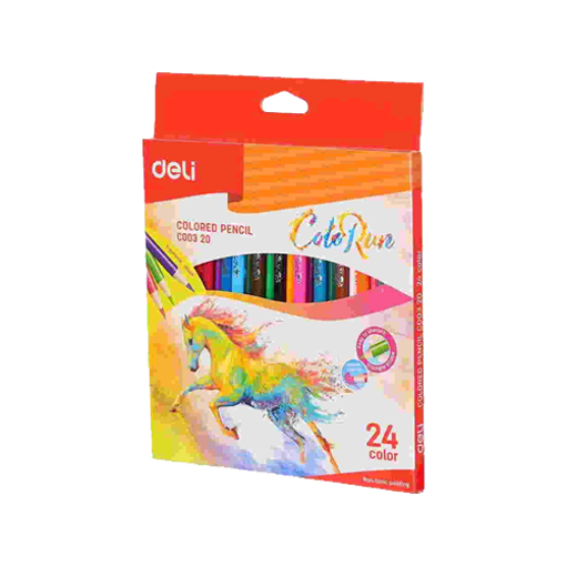 Picture of Deli Colour Pencils (C00320) - 24 pcs Set